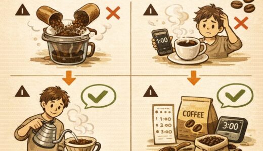 コーヒー初心者がやりがちな失敗と対策まとめ
