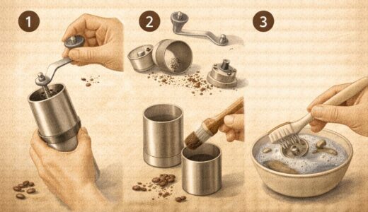 コーヒーミルの掃除方法｜簡単にできるお手入れ方法