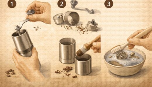 コーヒーミルの掃除方法｜簡単にできるお手入れ方法