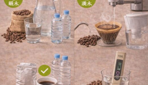 コーヒーを美味しくする水の選び方とポイント