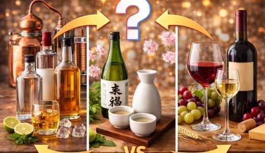 蒸留酒と醸造酒の違いとは？特徴をわかりやすく解説