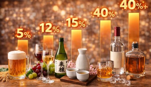 お酒のアルコール度数一覧｜種類ごとの違いを解説