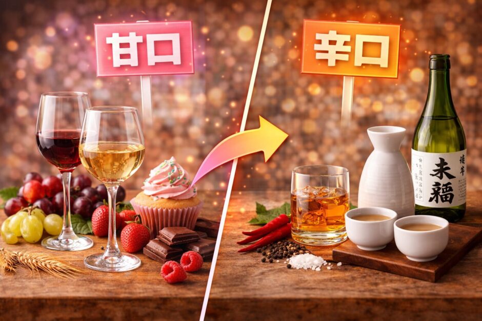 お酒 甘口 辛口