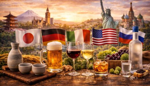 世界のお酒一覧｜国ごとの特徴と代表的な種類を紹介