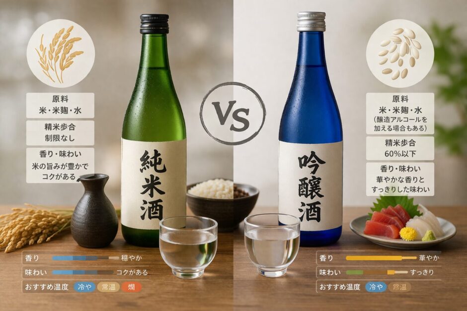 純米酒 吟醸酒 違い