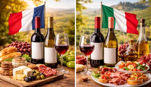 フランス・イタリアワインの違いとは？特徴を比較解説