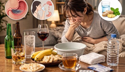 お酒で気持ち悪くなる原因と対処法｜吐き気を抑える方法