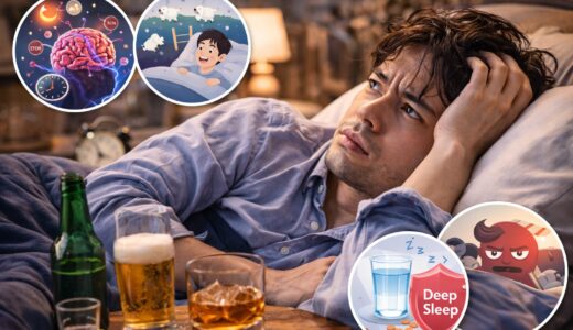 お酒で眠れない原因とは？睡眠への影響を解説