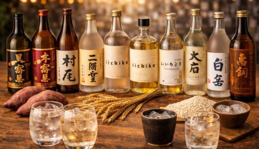 焼酎の種類一覧｜芋・麦・米の違いをわかりやすく解説