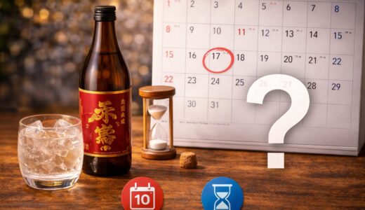 焼酎の賞味期限は？開封後いつまで飲めるか解説