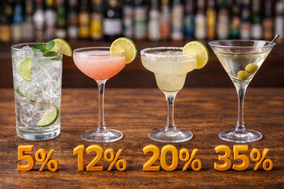 カクテル 度数
