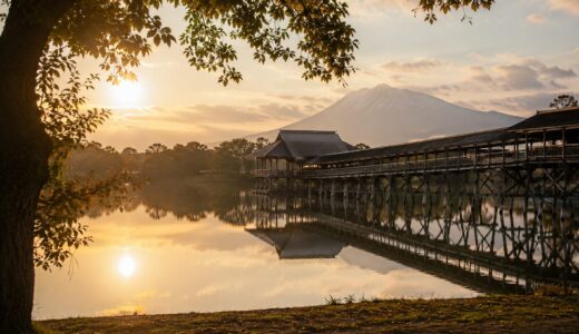 鶴の舞橋と岩木山の楽しみ方