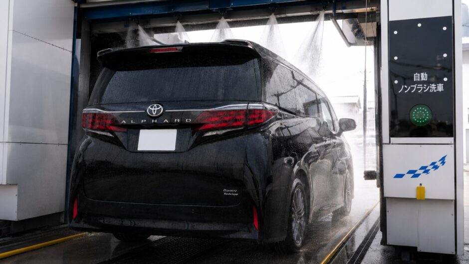 40アルファード ノンブラシ洗車機