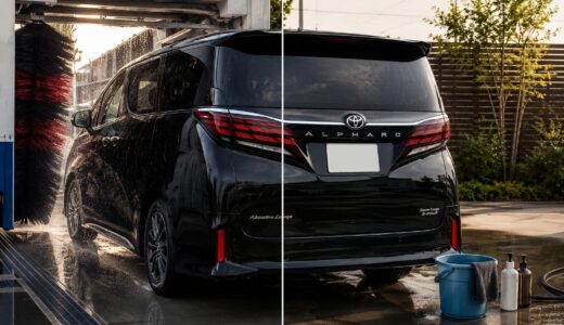 40アルファード 手洗い洗車と洗車機どっちがいい？実際に比較してみた