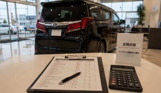 40アルファード 点検費用はいくら？実際のメンテナンス費用まとめ