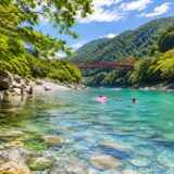 穴吹川 川遊び