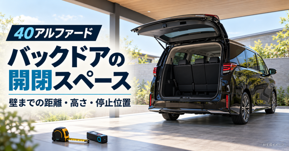 40アルファードのバックドアは自宅で開けられる？